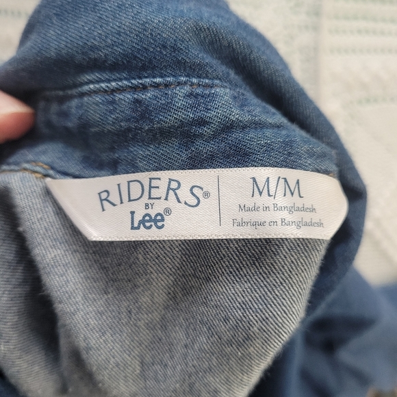Lee Riders button down denim shirt size Medium - Picture 7 of 8